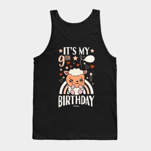 It's My 9th Birthday Sheep Tank Top